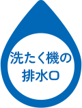 洗たく機の排水口