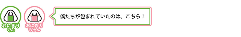 僕たちが包まれていたのは、こちら！