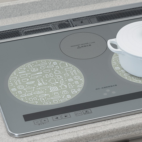 IHマットSOFTキッチンツール柄ミルキーベージュ | 商品情報 | 東洋