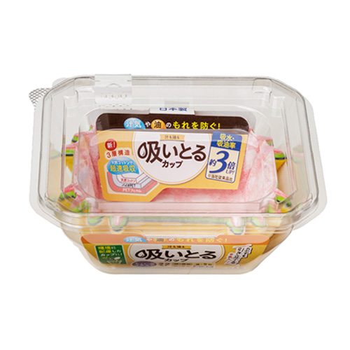 汁も油も吸いとるカップスクエア４色２２枚入